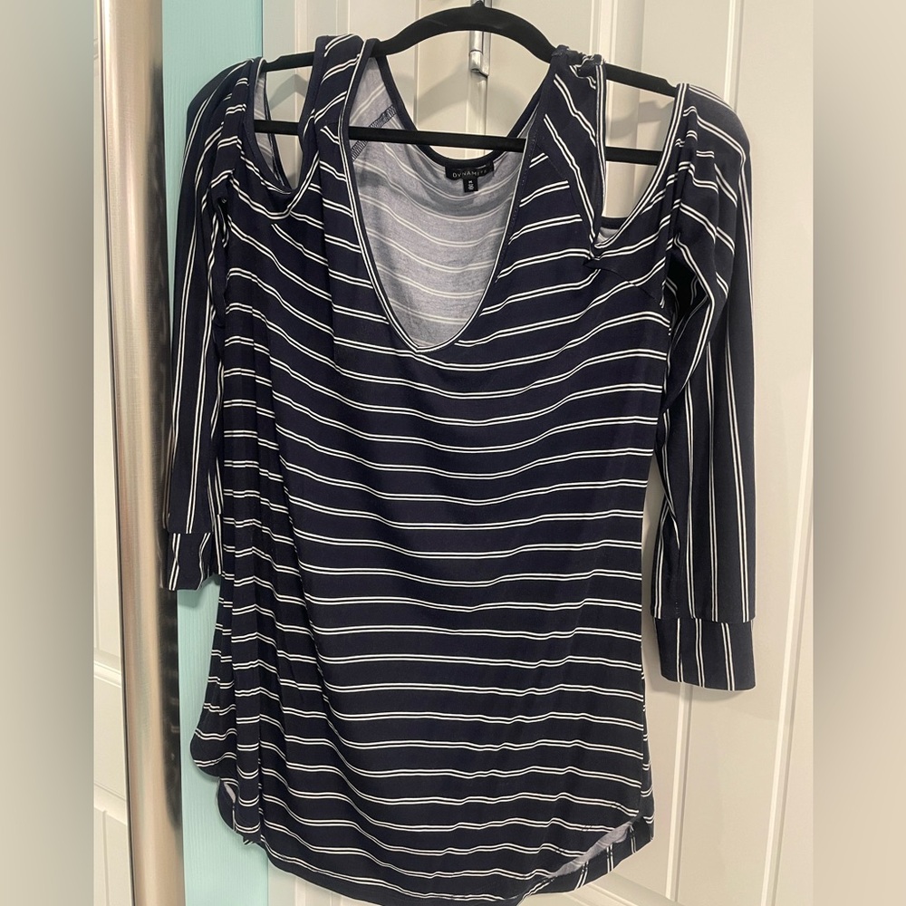 Dynamite Cold Shoulder Top